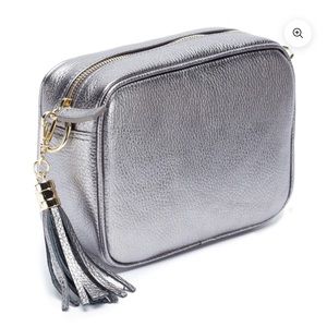 Brand new Pewter Tassle Crossbody w/3 straps